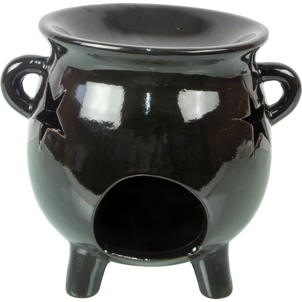 6.5&quot; Ceramic Oil Burner - Cauldron, SKU KH-08131, UPC 700317117421