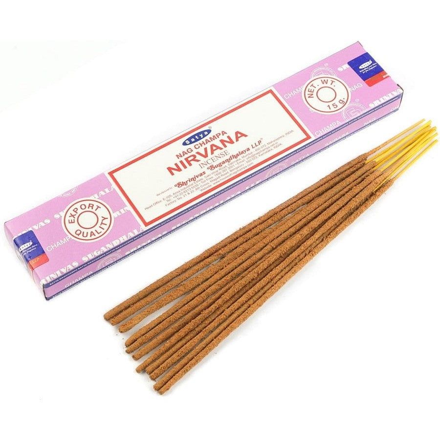 Nirvana Satya Incense Sticks 15 gram, SKU SNNV15, UPC 6016200296277