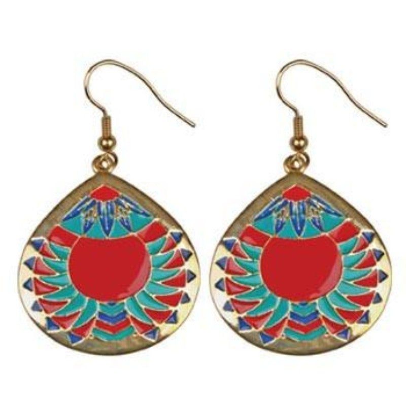 Chevron Medallion Earrings, SKU PG-Y2444, UPC 6016000447428