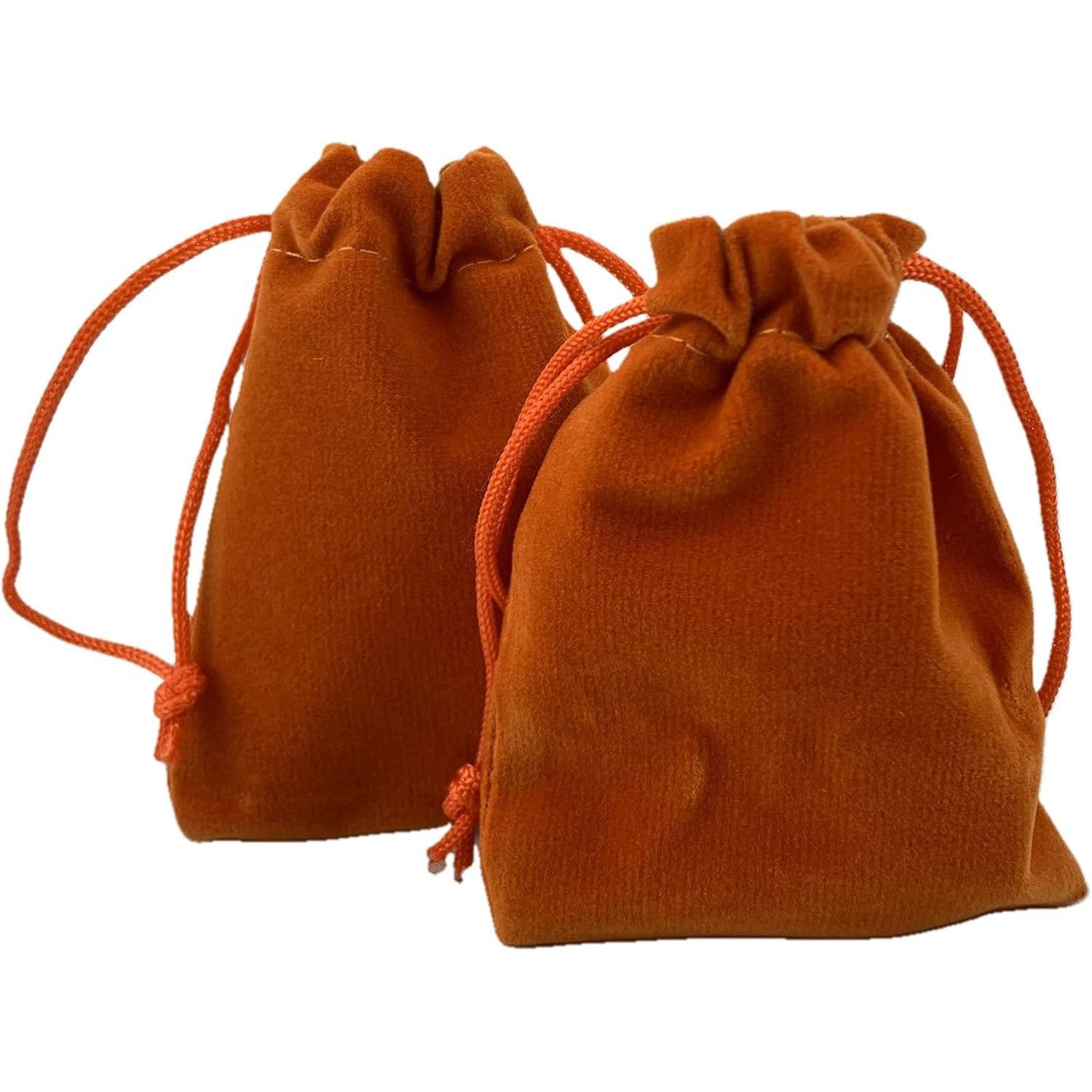 3&quot; x 4&quot; Unlined Velvet Bag - Brown, SKU AZ-Bag-14, UPC 700317396758
