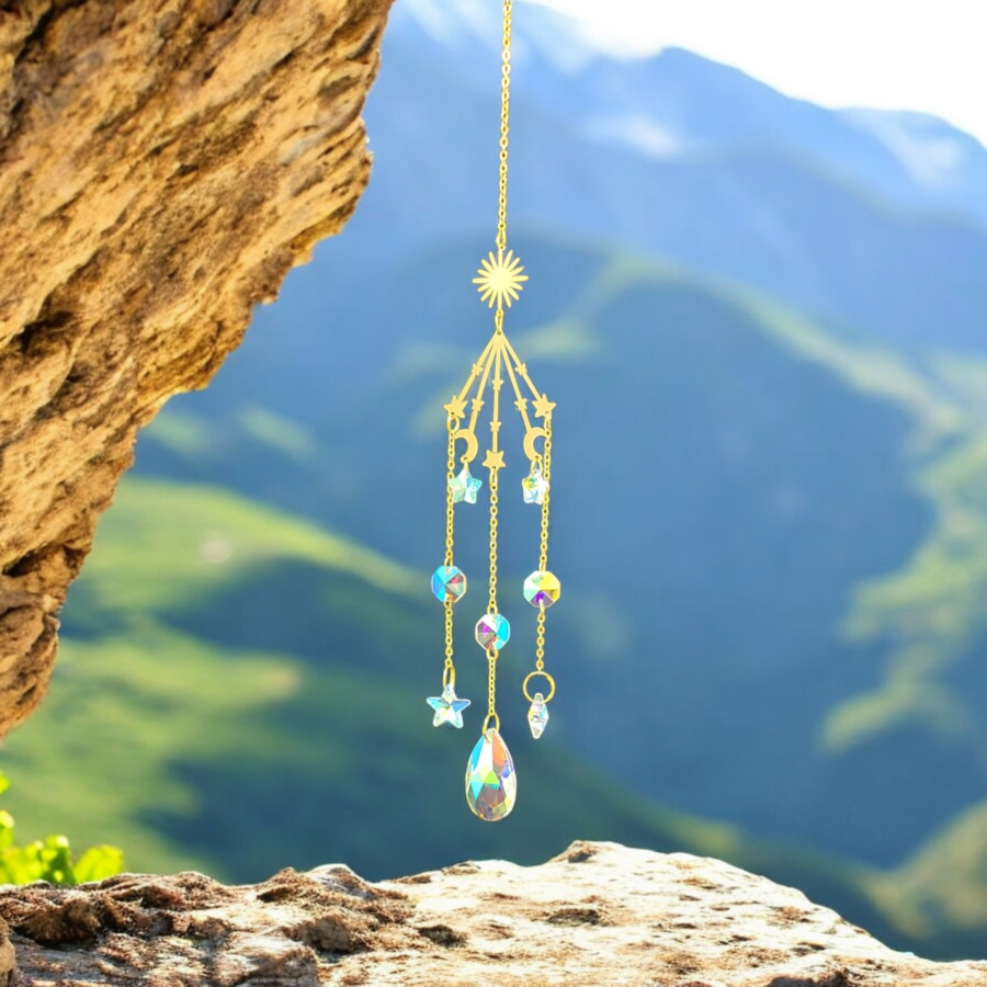 17&quot; Sun Catcher - Celestial Rainbow Prism, SKU SCWH-41, UPC 700317417330