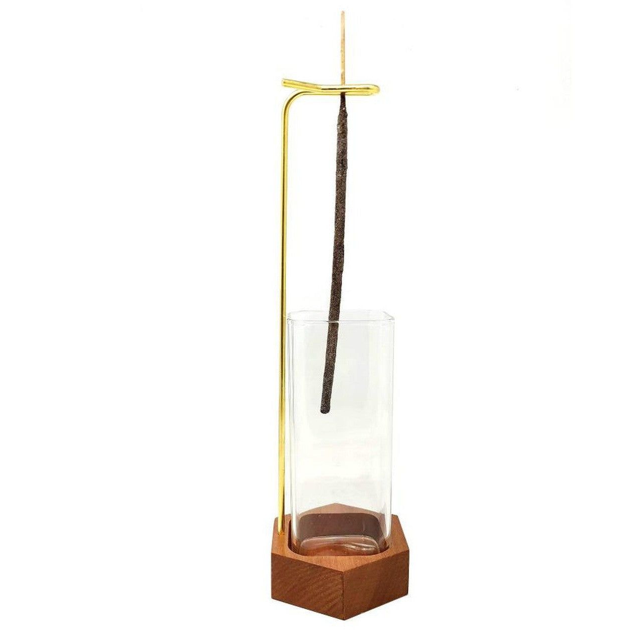 11&quot; Upside Down Glass Incense Stick Burner, SKU IH-03, UPC 700317417163