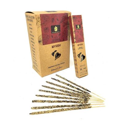 SONAVI Nature Edition Incense Sticks - Myrrh (25 Grams), SKU SA-SR-MY-D12, UPC 700317392194