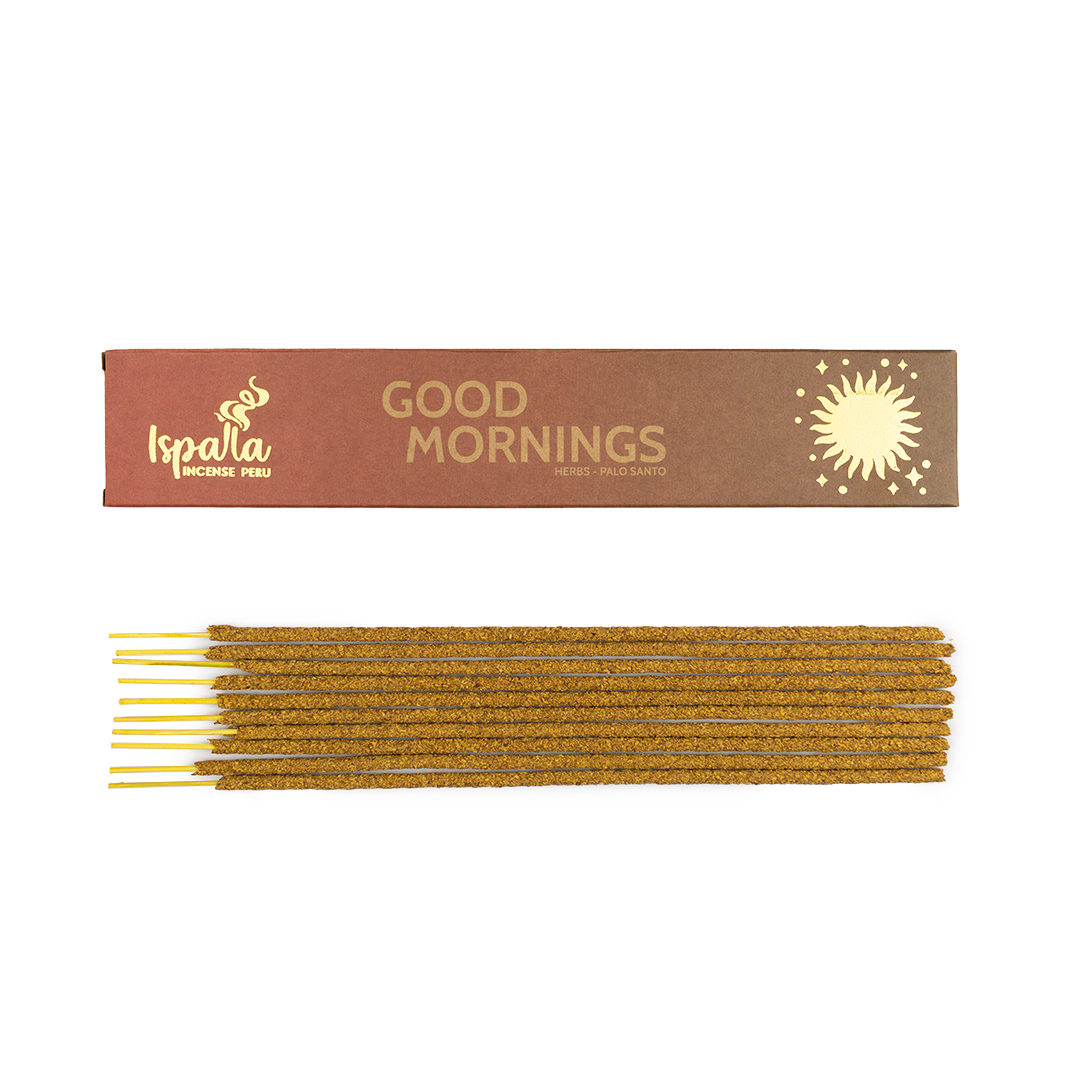 Ispalla - Good Mornings (Palo Santo, Herbs, Lemon, Jasmine) Incense Sticks (10 Pack), SKU C07-03-IP…