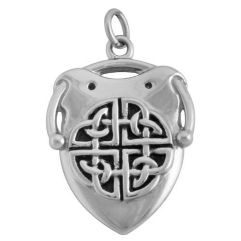 Celtic Shield Stainless Steel Pendant, SKU PG-Y2791, UPC 6016017944958