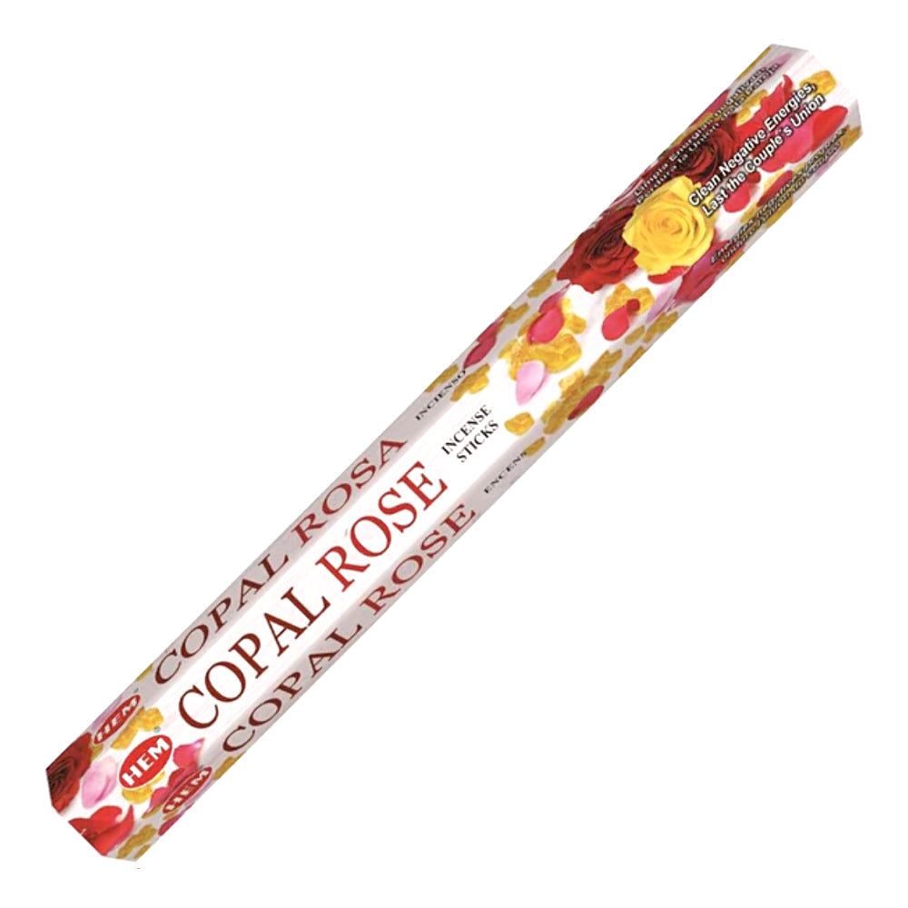Copal Rose HEM Incense Stick 20 Pack, SKU CPRO20, UPC 700317028833