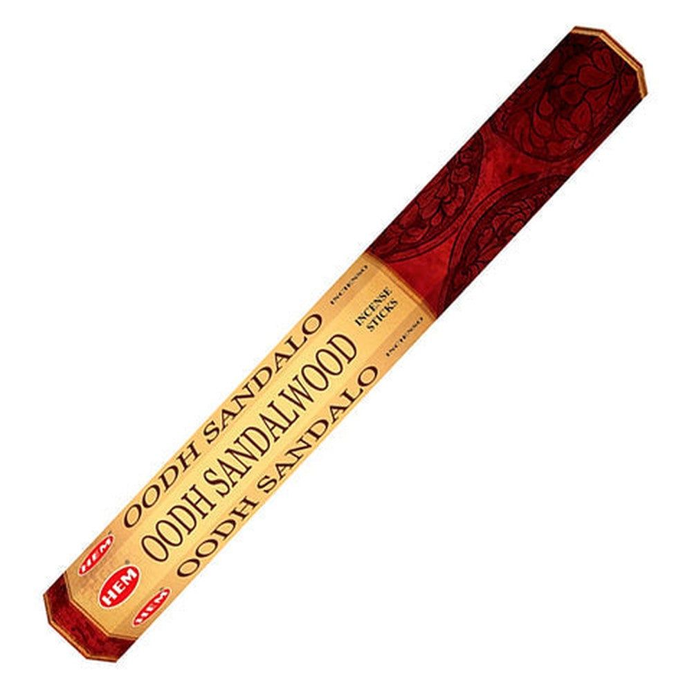 Oodh Sandalwood HEM Incense Stick 20 Pack, SKU OS20, UPC 700317079200