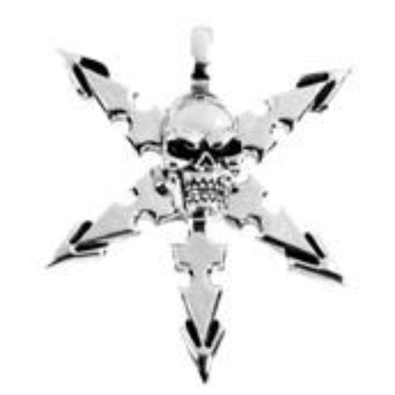 Barb Skull Pendant, SKU PG-Y2590, UPC 6016010879813