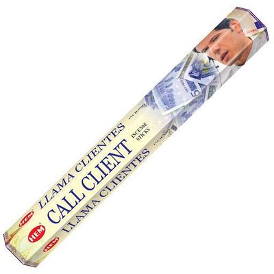 Call Client HEM Incense Stick 20 Pack, SKU CC20, UPC 6016204211276