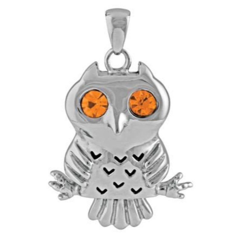Eule Owl Stainless Steel Pendant, SKU PG-Y2843, UPC 6016033154126