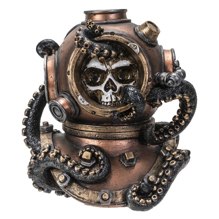 6&quot; Kraken Skull Backflow Incense Burner, SKU PG-14335, UPC 700317049999