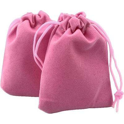 3&quot; x 4&quot; Unlined Velvet Bag - Pink, SKU AZ-Bag-20, UPC 700317396673