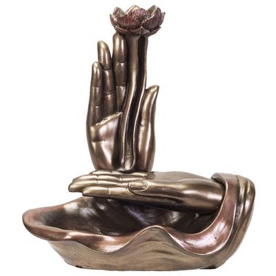 5&quot; Buddha Hand Backflow Incense Burner, SKU PG-14165, UPC 700317049869