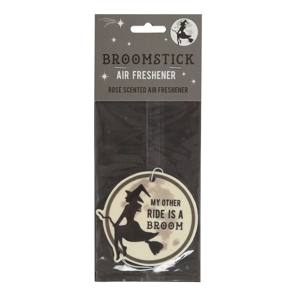 Hanging Air Freshener - Broomstick (Rose Scented), SKU PG-14478, UPC 700317015321