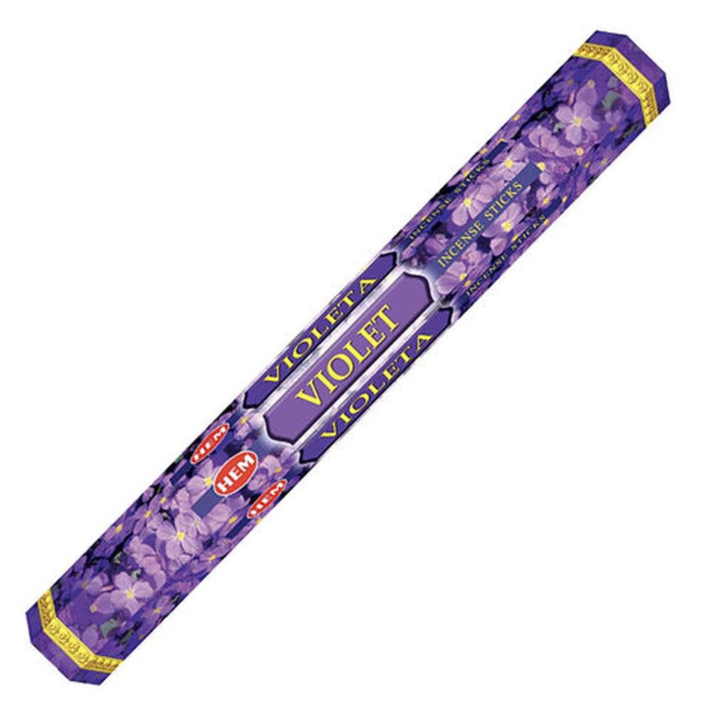Violet HEM Incense Stick 20 Pack, SKU NA-34, UPC 6016204719703