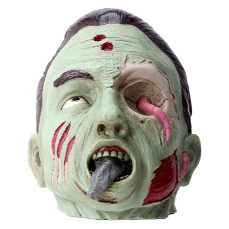6.75&quot; Zombie Skull with Worm Eye Statue, SKU PG-Y8406, UPC 700317024712