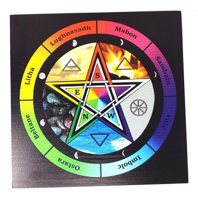 8&quot; Pentagram Pendulum / Altar Board, SKU PBOARD-05, UPC 700317043492