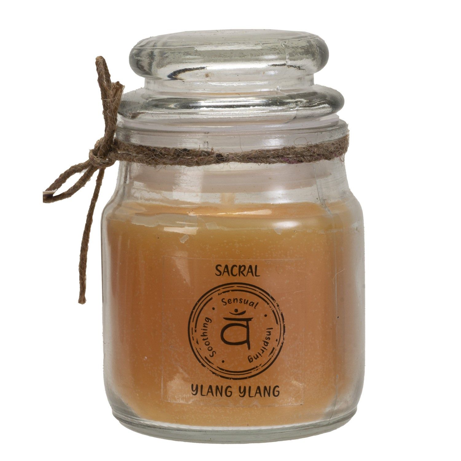Mini Chakra Jar Candle - Sacral (Ylang Ylang Scented), SKU PG-14852, UPC 700317033721