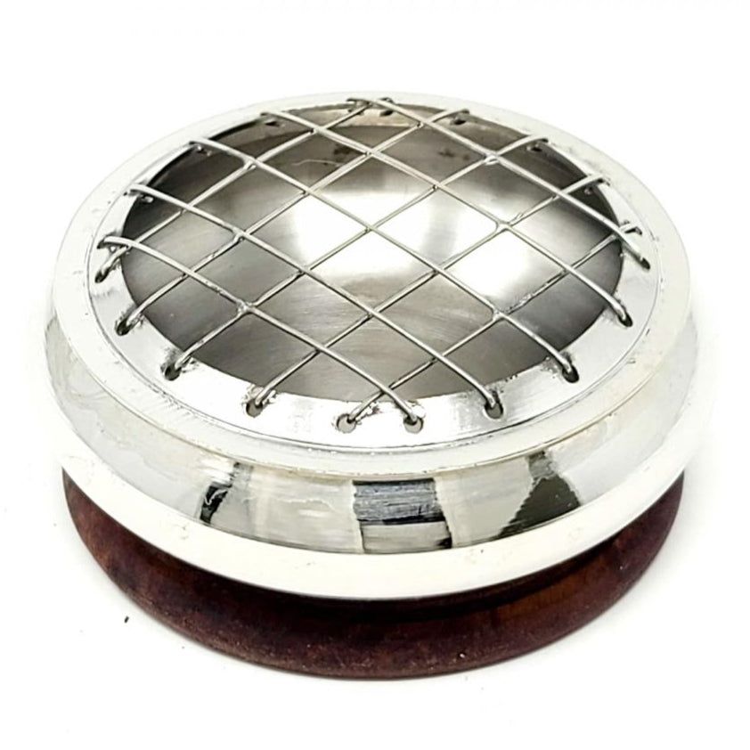 3&quot; Silver Screen Charcoal Burner, SKU I01-002-BBIW, UPC 700317372141