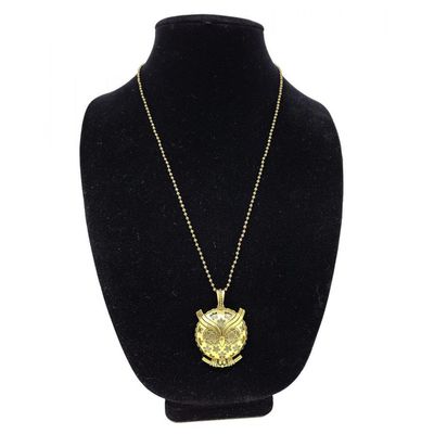 Aromatherapy Diffuser Necklace / Locket - Owl, SKU Q00-ARP-03, UPC 700317383475