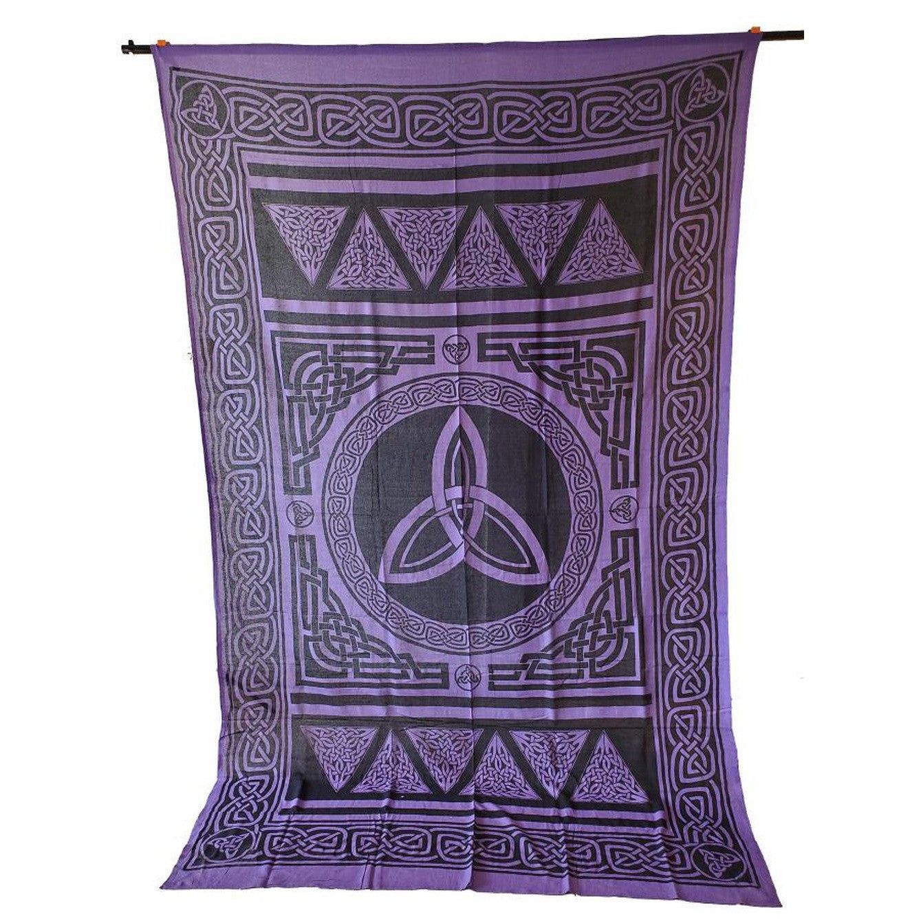 72&quot; x 108&quot; Ancient Triquetra Purple Tapestry, SKU CPS-CM, UPC 6016211684612