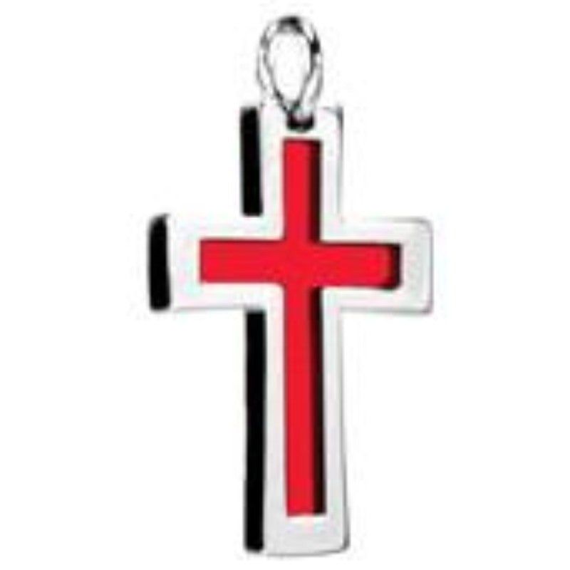 Blood Cross Stainless Steel Pendant, SKU PG-Y2737, UPC 6016007333373
