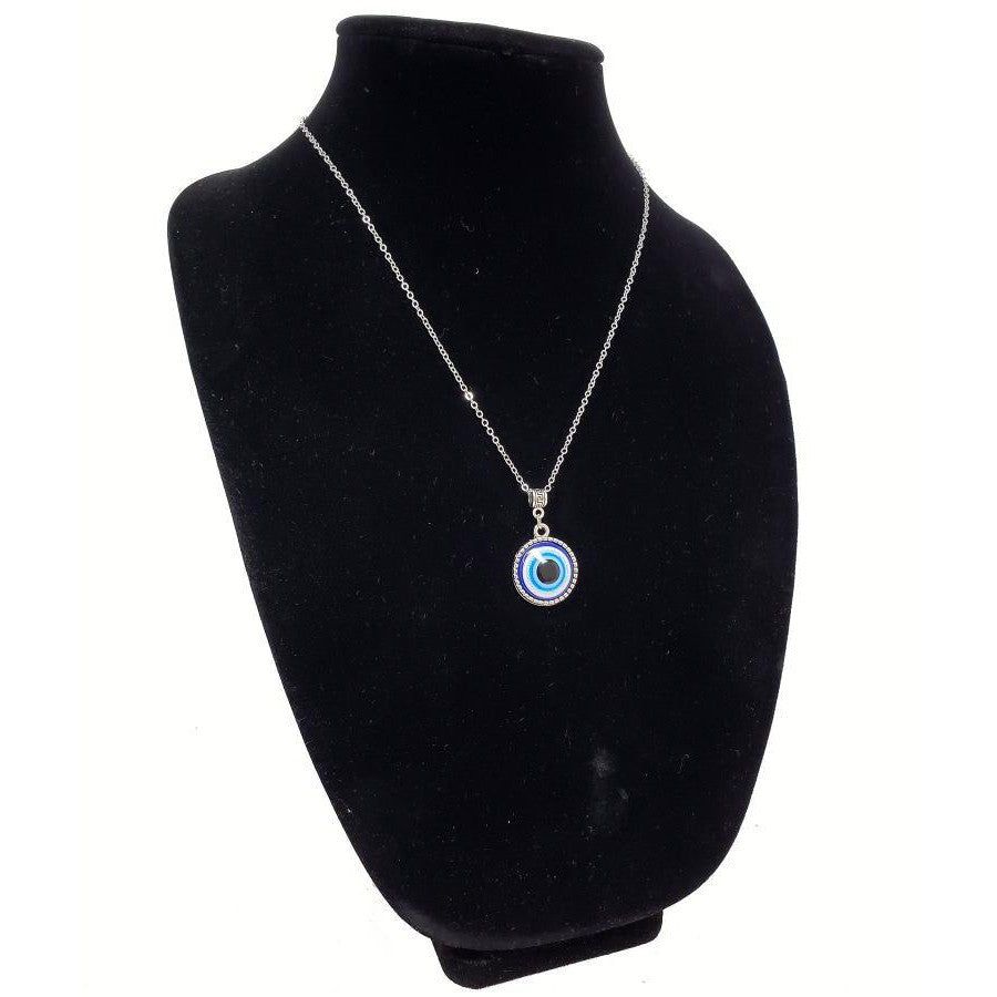 Evil Eye Necklace, SKU QQ088-TKE-08, UPC 700317384755