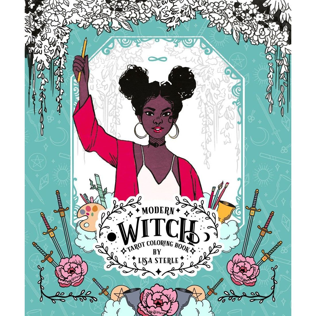 The Modern Witch Tarot Coloring Book by Lisa Sterle, SKU US-34, UPC 700317123118