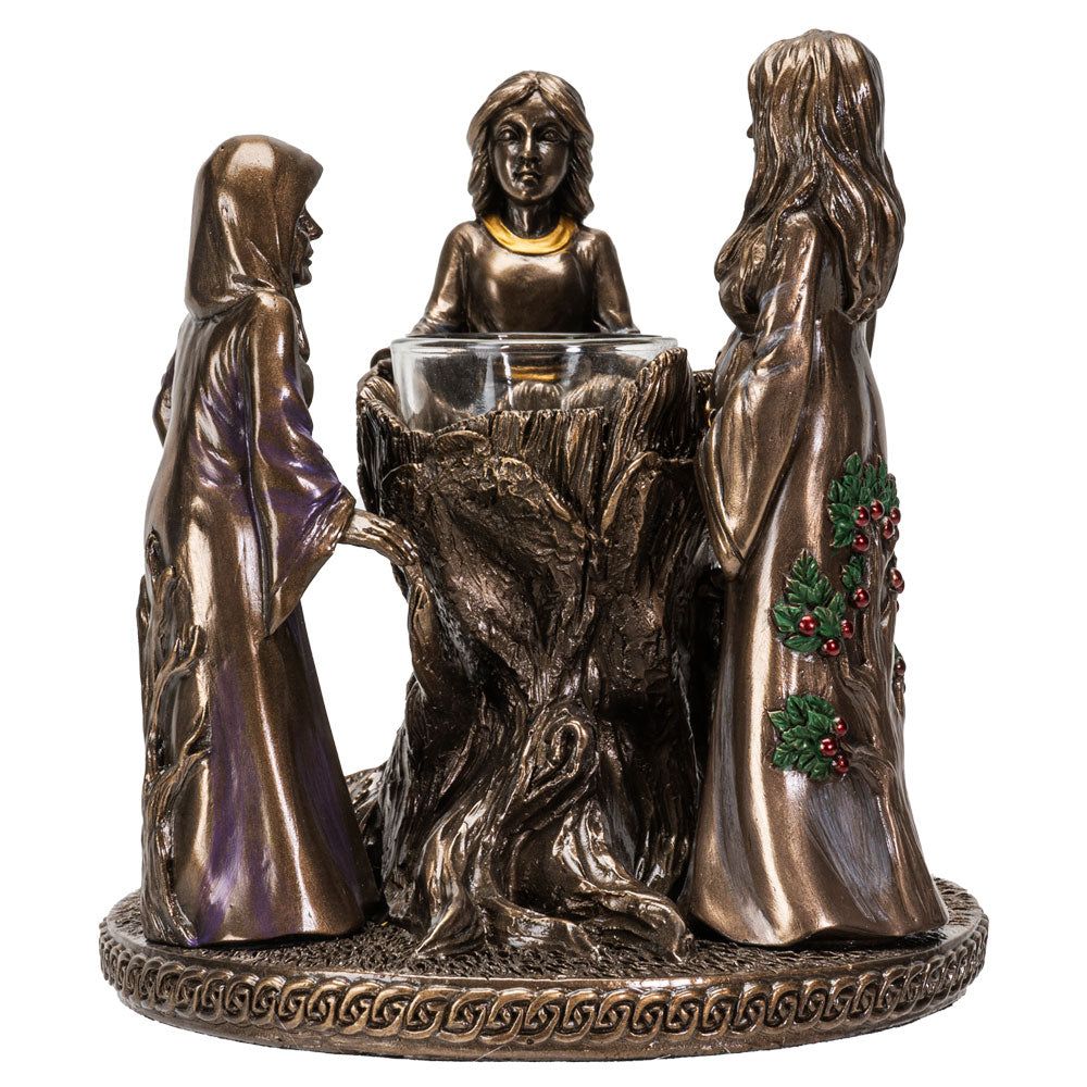 6&quot; Mother, Maiden, Crone Candle Holder, SKU PG-13888, UPC 700317058595