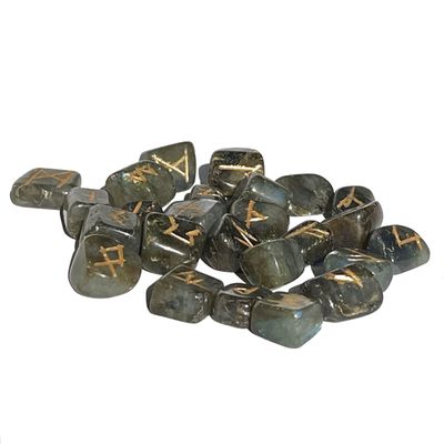 Gemstone Rune Set - Labradorite, SKU Rune-LB, UPC 6016209249205