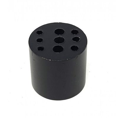 Nine Hole Matte Black Finish Brass Incense Holder, SKU IH-MB, UPC 700317304296