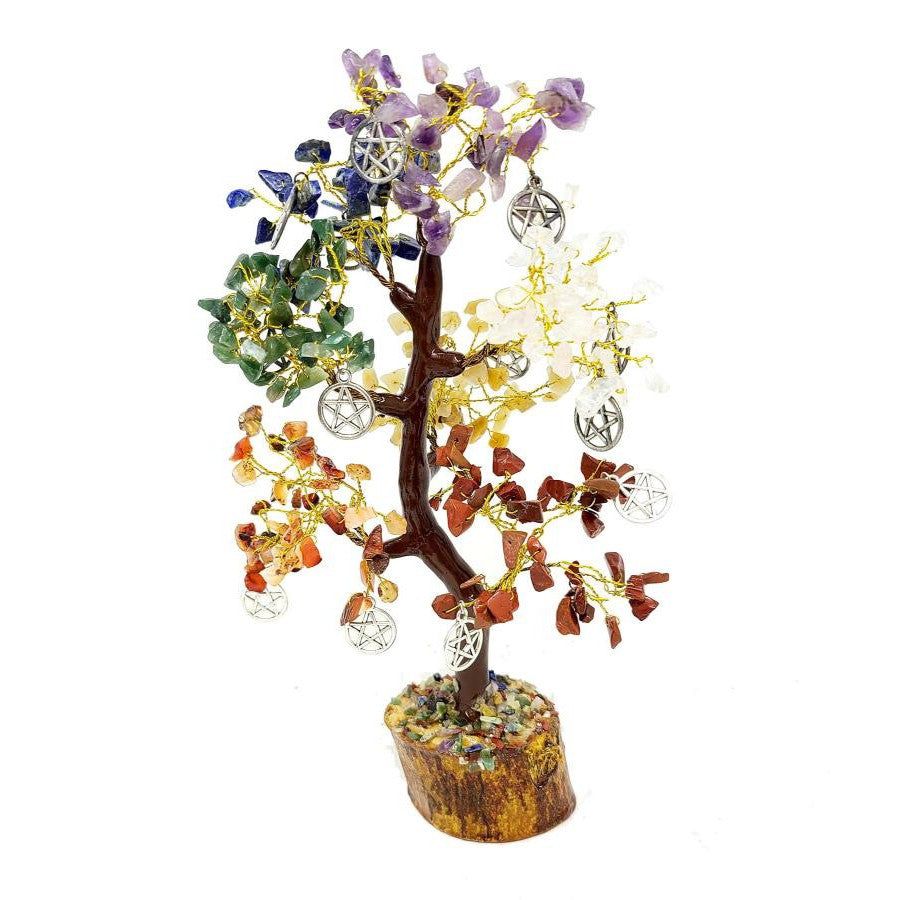 Pentacle Charms Gemstone Chakra Crystal Tree (300 Assorted Gemstone Beads), SKU A03-04-GMTREE-WP300…