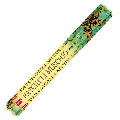 Patchouli Musk HEM Incense Stick 20 Pack, SKU PMU20, UPC 700317377207