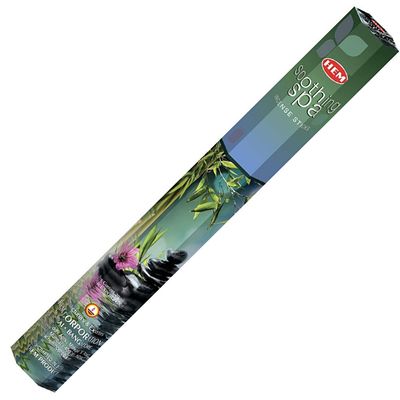 Soothing Spa Hem Incense Stick 20 Pack, SKU SSP20, UPC 6016215371358