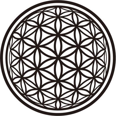 22&quot; Wall Decal - Flower of Life, SKU KH-57636, UPC 6016010018083