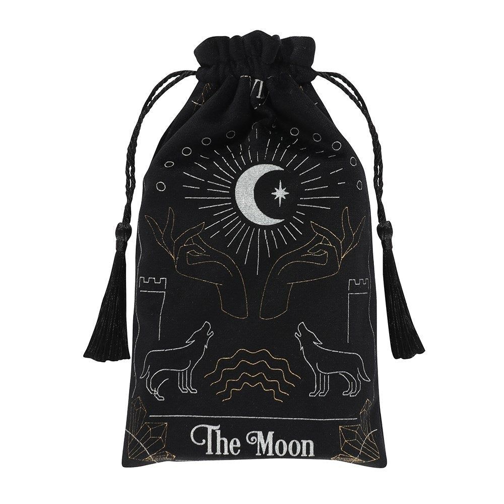 5&quot; Tarot Moon Card Drawstring Tarot Card Pouch, SKU PG-14182, UPC