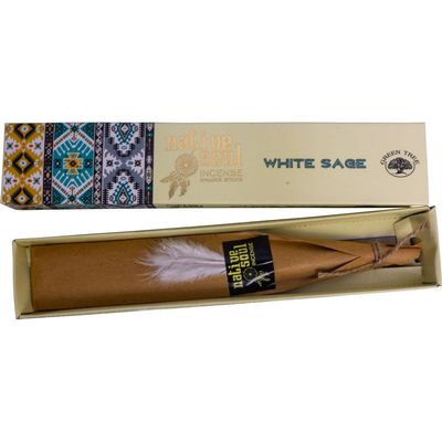 Green Tree Native Soul Incense 15 gram - White Sage, SKU KH-73105-D12, UPC 700317122241