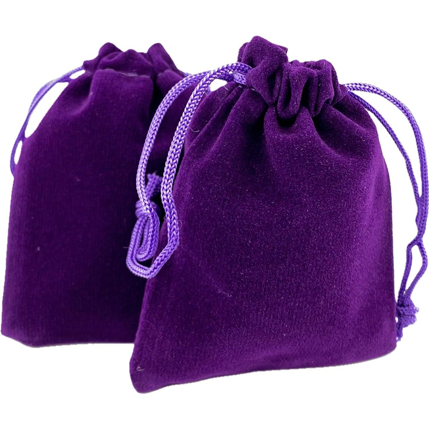 3&quot; x 4&quot; Unlined Velvet Bag - Purple, SKU AZ-Bag-21, UPC 700317396680