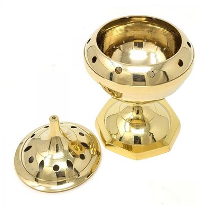 7&quot; Brass Censer Burner, SKU I01-023-BCD, UPC 700317371595