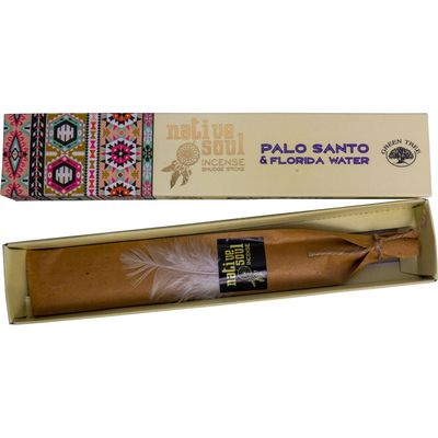 Green Tree Native Soul Incense 15 gram - Palo Santo &amp; Florida Water, SKU KH-73104-D12, UPC 70031712…