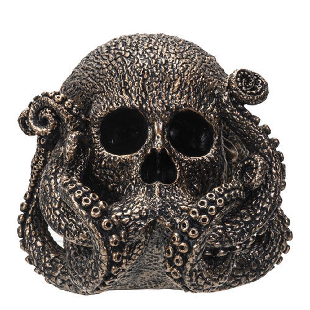 6&quot; Skeleton Statue - Copper Octopus, SKU PG-14693, UPC 700317052340