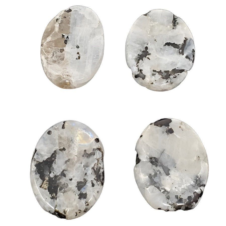 Worry Stone - Rainbow Moonstone, SKU U00-24-WOST-24-1, UPC 700317123156