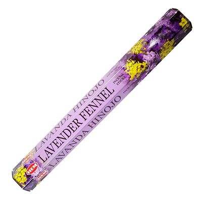 Lavender Fennel HEM Incense Stick 20 Pack, SKU LF20, UPC 700317118800