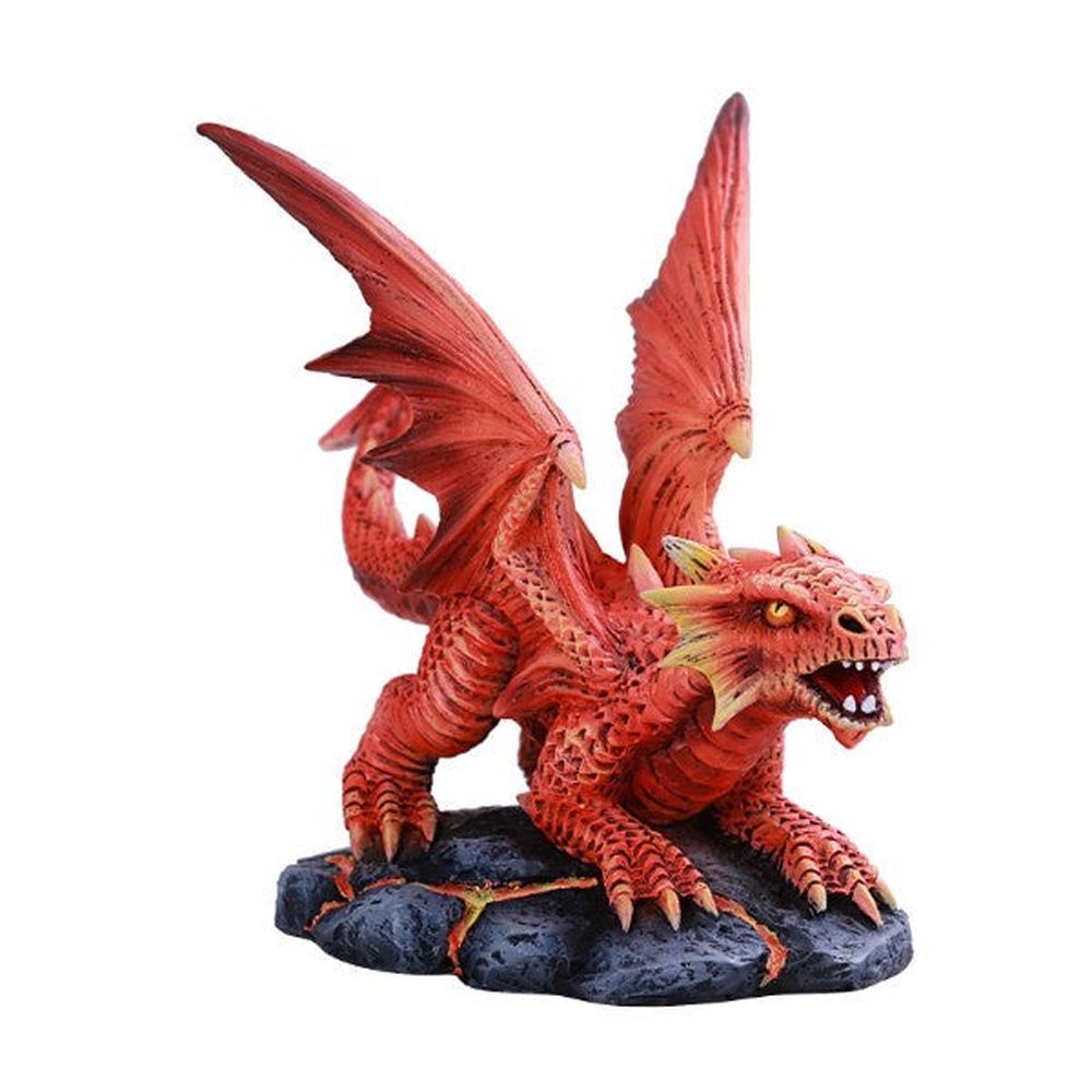 5&quot; Anne Stokes Dragon Statue - Fire Dragon Wyrmling, SKU PG-13102, UPC 700317036531