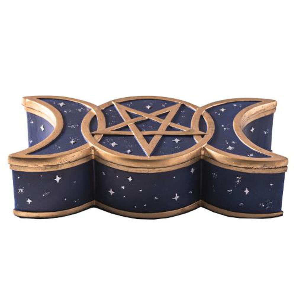 6.5&quot; Celestial Triple Moon Box, SKU PG-13931, UPC 700317059479