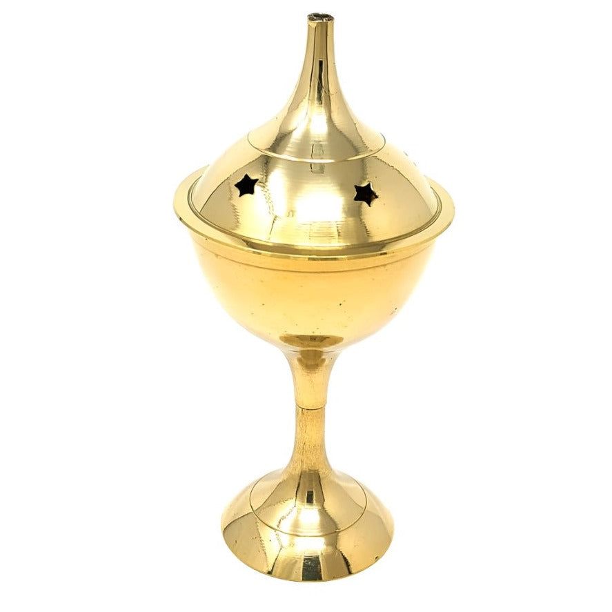 5.5&quot; Brass Censer Burner, SKU I03-063-8439, UPC 700317372097