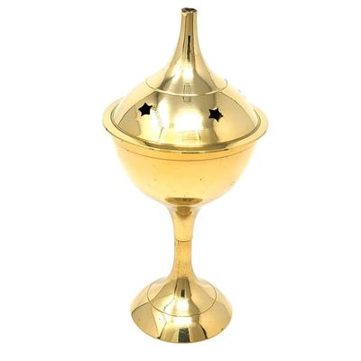 5.5&quot; Brass Censer Burner, SKU I03-063-8439, UPC 700317372097