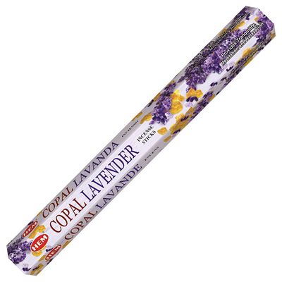 Copal Lavender HEM Incense Stick 20 Pack, SKU CPLV20, UPC 700317043522