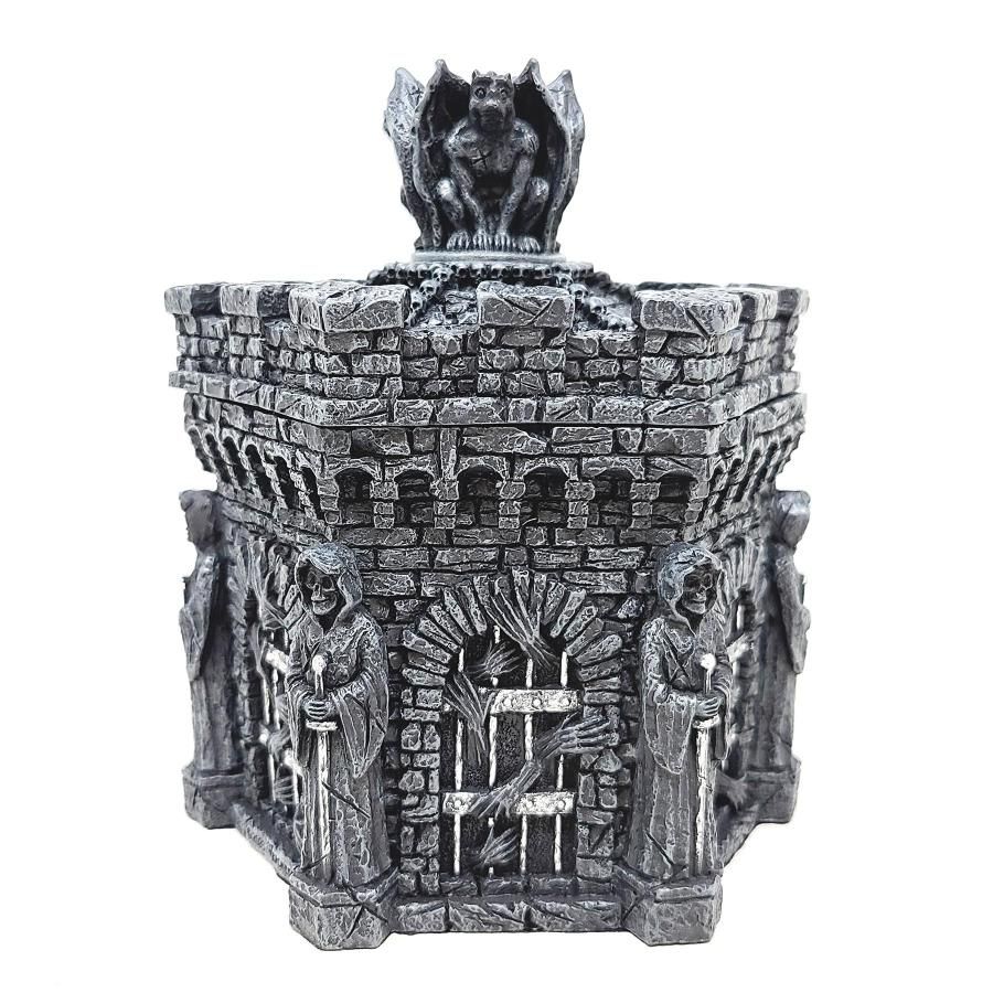 5.5&quot; Gargoyle Hexagon Warden of Souls Trinket Box, SKU B03-US21-78215AA, UPC 700317395638