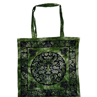 18&quot; x 18&quot; Green Man Tote Bag, SKU SC74-GM, UPC 6016238566519